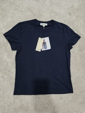 Nation LA Navy Crewneck Tee - Classic Women's T-Shirt